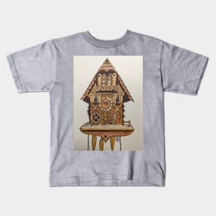 Cuckoo clock says it's time Kids T-Shirt